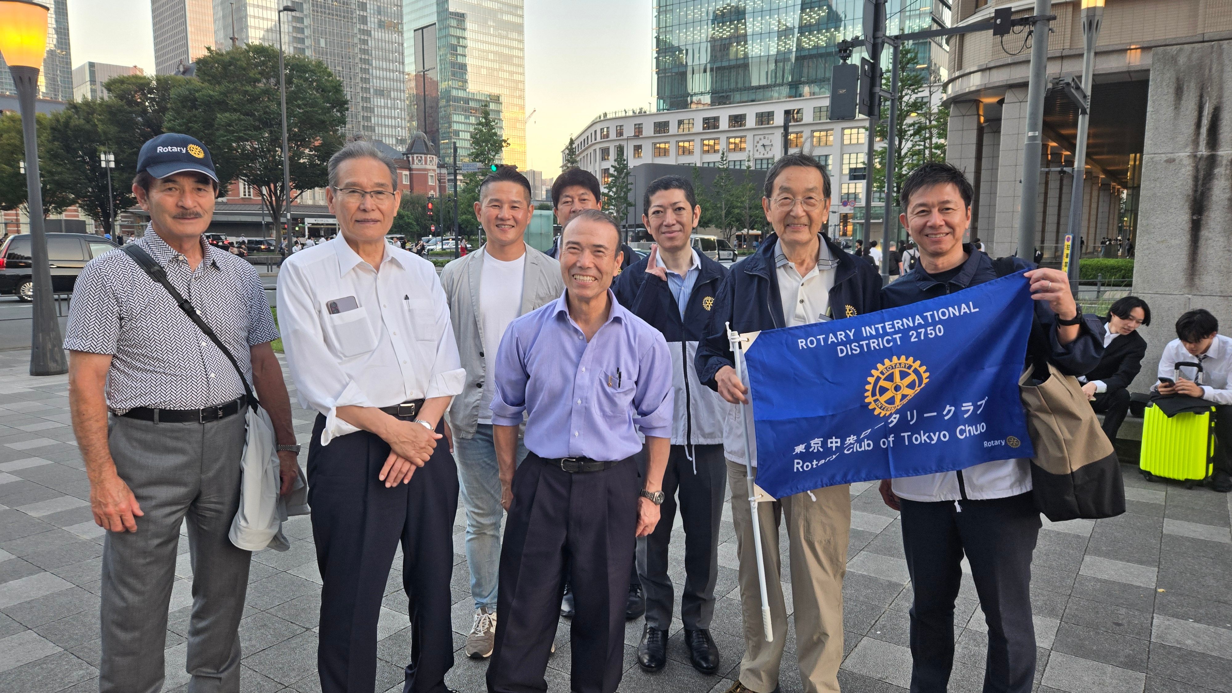 東京中央RC40周年記念皇居・丸の内・日比谷夕涼み健康チャリティウォーク&ランイベント
