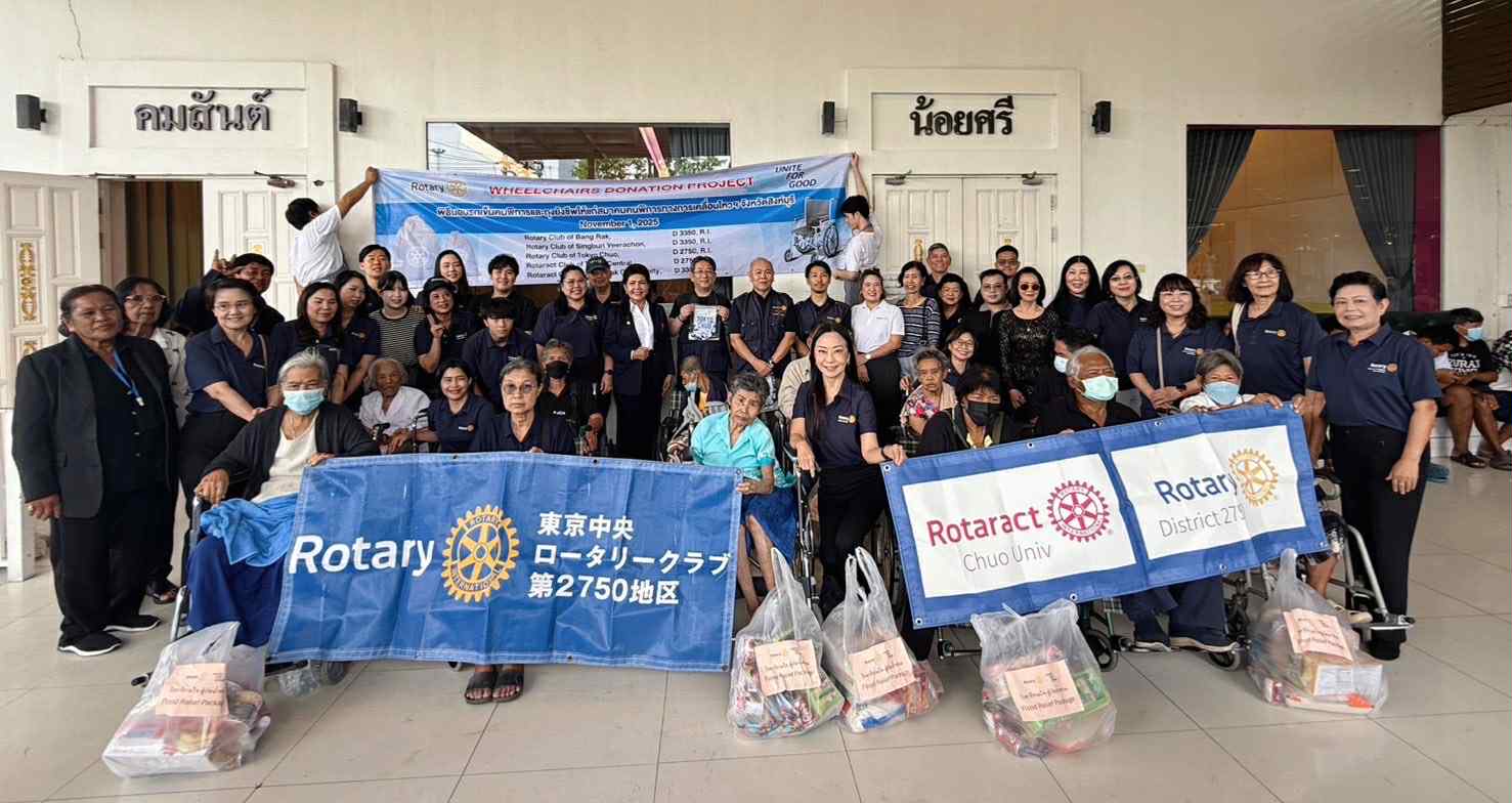 空飛ぶ車いすプロジェクト　タイに寄贈